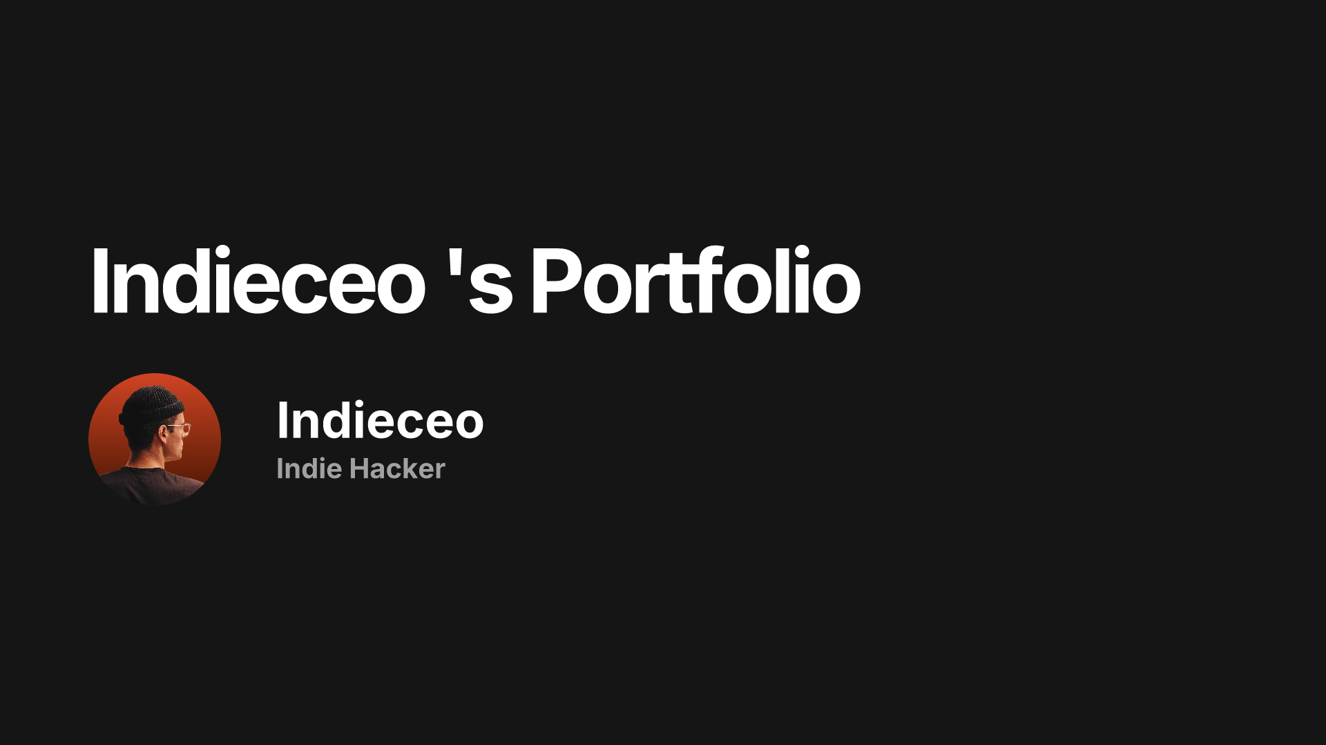 Indieceo 's Portfolio